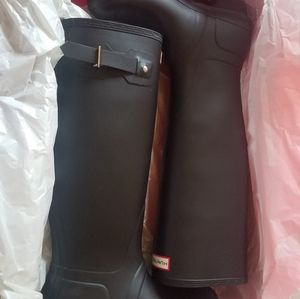 New black Hunter Boots size 9